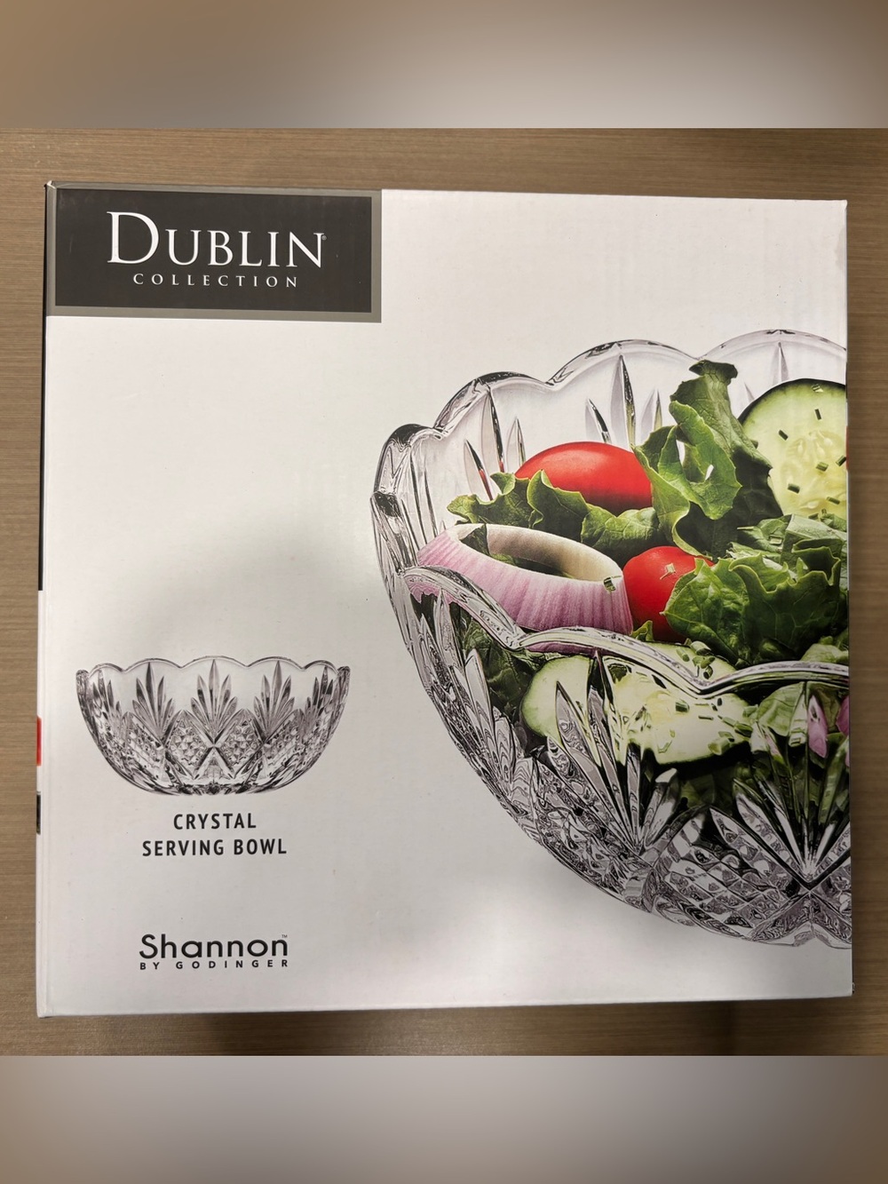 Godinger Dublin Collection Crystal Serving Bowl - Clear